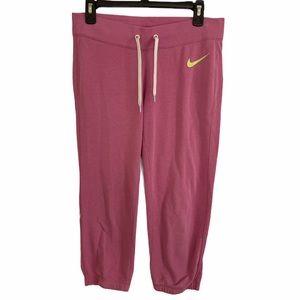 Nike Pink and Yellow Sweatpants